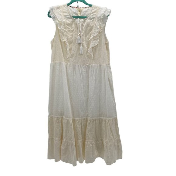 Matilda Jane Sleeveless Ivory Dress Women's Size XL - Picture 1 of 7